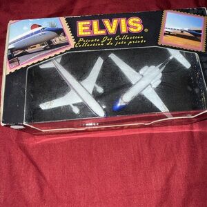 ELVIS Private Jet Collectible Toy Planes - White & Blue